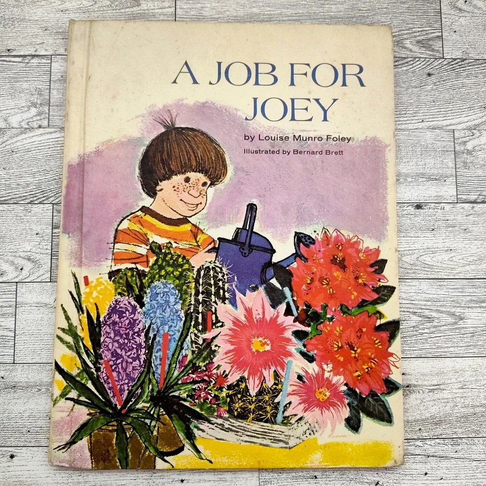 A Job For Joey by Louise Munro Foley Kids Hardcover 1970 Vtg Book Ex-Lib‎